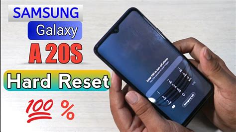 Samsung Galaxy A20s Hard Reset & Unlock Password 💯% Work - YouTube