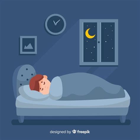 Fondo persona plana durmiendo en la cama | Free Vector #Freepik #freevector #fondo #persona # ...