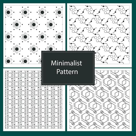 Minimalist pattern collection, seamless pattern design 3695453 Vector ...