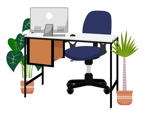 Empty Desk Clipart