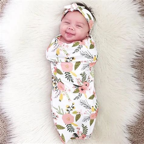 CHAMSGEND cute Newborn Infant Baby Swaddle Blanket Floral Sleeping towel sleepping Swaddle ...