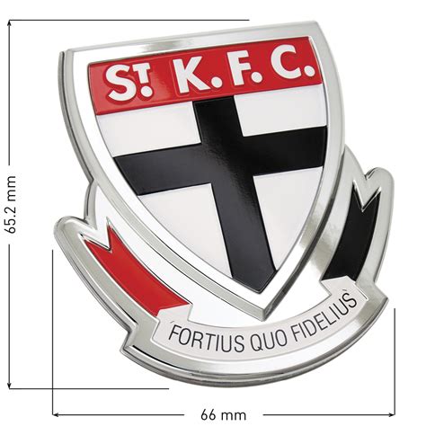 St Kilda Saints 3D Chrome Supporter Emblem