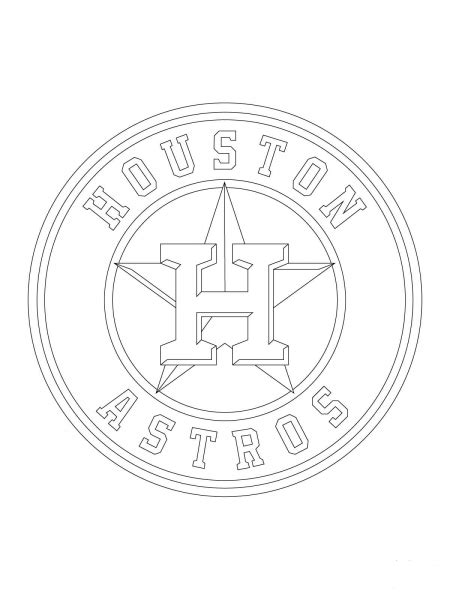 Houston Astros Logo coloring page - ColouringPages