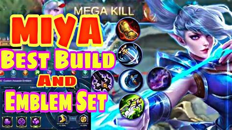 MIYA BEST BUILD AND EMBLEM SET 2020 COMPLETE GUIDE | MOBILE LEGENDS ...