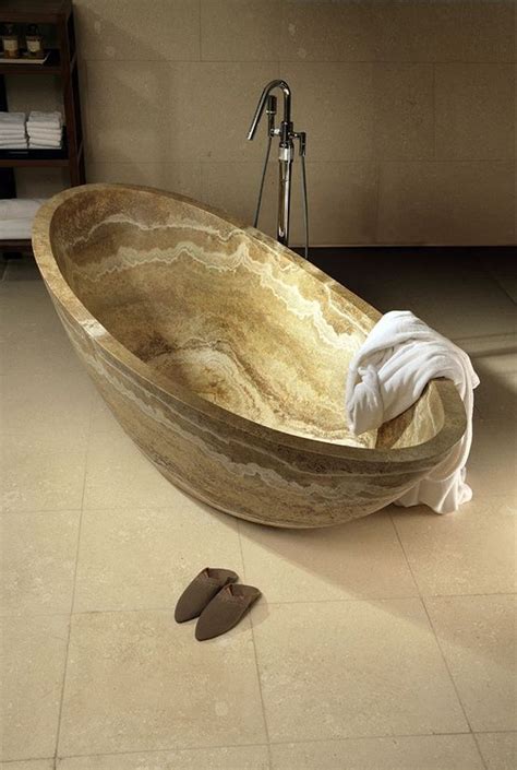 27 Stunning Stone Bathtub Designs