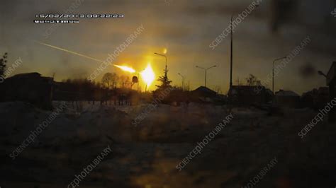 Chelyabinsk meteor, 2013 - Stock Video Clip - K004/4975 - Science Photo Library