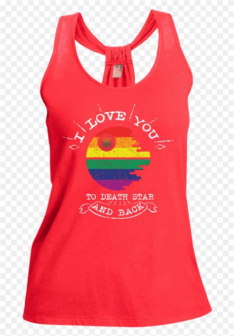 I Love You To The Death Star And Back Lgbt Shimmer Active Tank, Clothing, Apparel, T-shirt HD ...