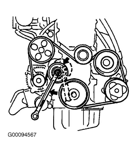 2001 Suzuki Swift Serpentine Belt Routing and Timing Belt Diagrams