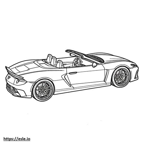 Lamborghini Huracan Spyder 2024 coloring page