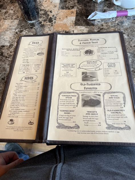 Menu at Log Cabin Cafe, Choteau