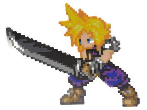 Cloud Strife Final Fantasy VII Inspired Pixel Art | Pixel art, Final fantasy vii