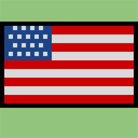 American flag pixel art