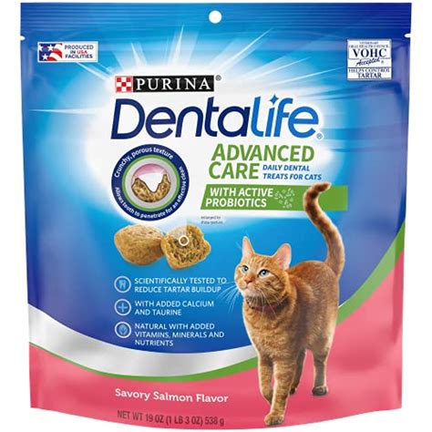 Purina DentaLife Made in USA Facilities Cat Dental Treats, Savory ...