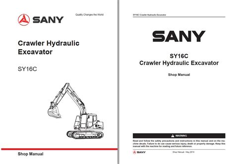 Sany Hydraulic Excavator Shop Manual and Schematic Diagrams Information