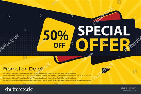 Special Offer Banner Template Discount 50 Stock Vector (Royalty Free) 1323194075 | Shutterstock