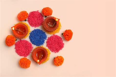 Premium Photo | Colorful diwali rangoli background