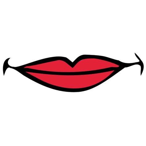 Vector image of female smiling lips | Free SVG