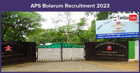 APS Bolarum Recruitment 2023 – TGT & Primary Teacher Posts, Offline ...