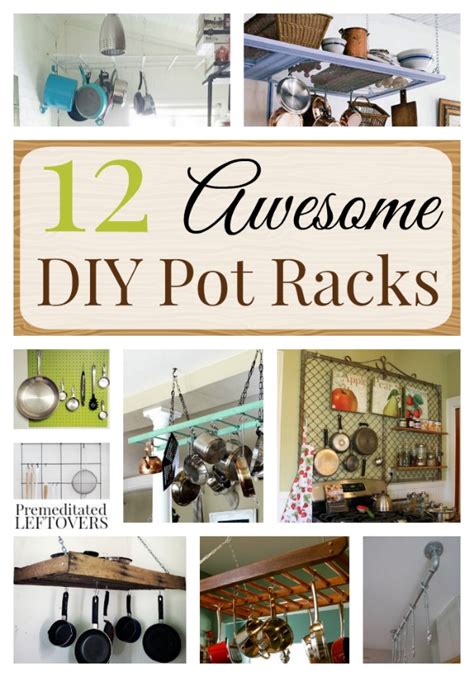 12 Awesome DIY Pot Racks