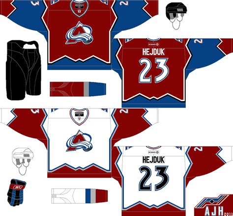 AJH Hockey Jersey Art: Colorado Avalanche Concept 2
