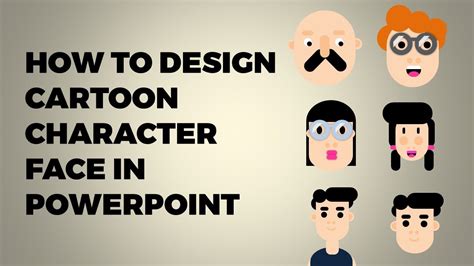 How to design cartoon character face in PowerPoint | create Cartoon Character in Presentation ...