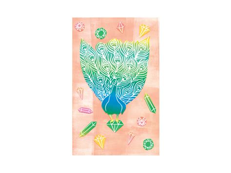 Crystal Peacock by Niki Baker on Dribbble