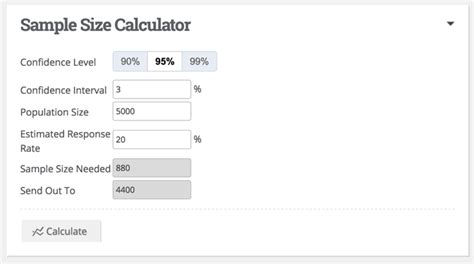 Using the Sample Size Calculator – Baseline Help Center