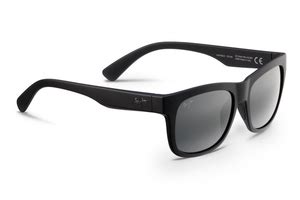 Maui Jim SNAPBACK Matte Black & Neutral Grey Polarized Sunglasses - Designer Glasses USA