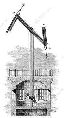 Chappe telegraph system, 1790s - Stock Image - C024/6409 - Science ...