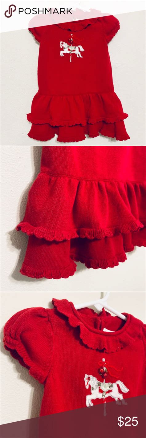 ️SALE {Janie & Jack} Red Carousel Dress (With images) | Fashion