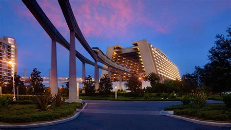 disney contemporary resort outside monorail night | Datex Conference