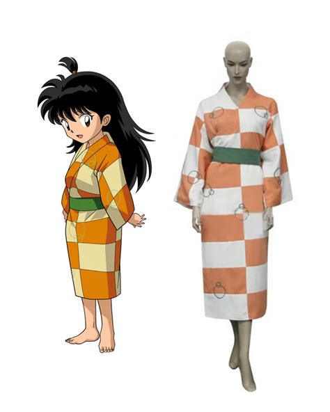 Inuyasha Rin Kimono Cosplay Costume Custom Made - AllCosplay.com