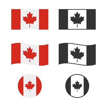 Flag Of Canada Vector Design Stock Illustration - Download Image Now ...