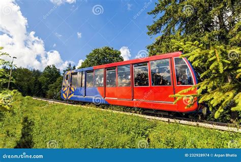 Zakopane, Poland: Funicular Railway at Gubalowka , Passengers or ...