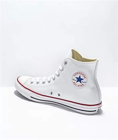 All White Leather Converse High Tops | lupon.gov.ph