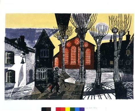 Town Hall Yard | Bawden, Edward | V&A Explore The Collections