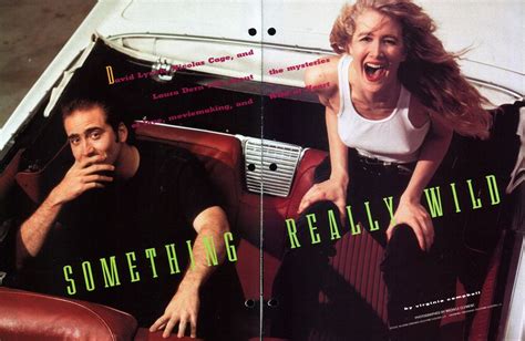 Nicolas Cage and Laura Dern in 1990 Movieline magazine for Wild at ...