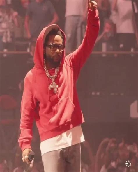 Kendrick Lamar Pop Out Concert Red Hoodie | Outerwear