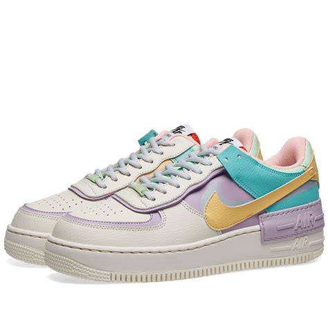 Nike Air Force 1 Shadow W Ivory, Gold & Tropical Twist | END.