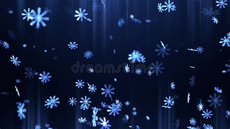 Beautiful Falling Snowflakes in Winter Animation Loop Stock Video ...