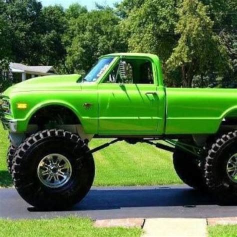 Green chevy monster truck | Heavy chevy:) | Pinterest | Chevy, Nice and ...