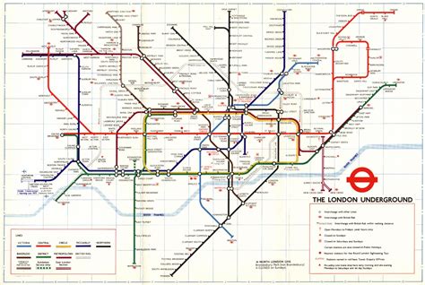 London Tube Underground Map