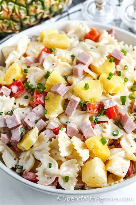 Ham & Pineapple Pasta Salad - Tasty Made Simple