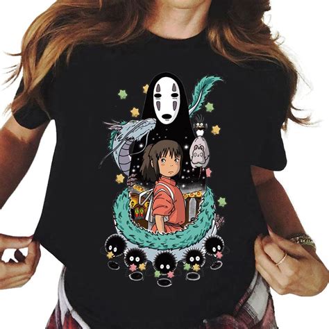 Spirited Away Animated Character Movie Cartoon T-Shirt - Studio Ghibli Merch Store - Official ...