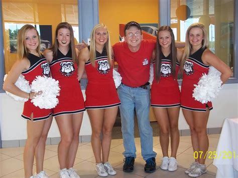 Me and the UGA Cheerleaders.