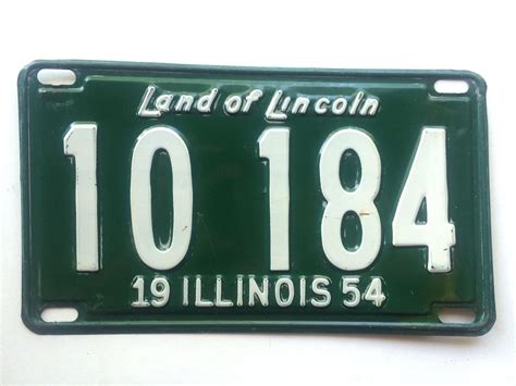 Collectible Illinois License Plates for sale | eBay