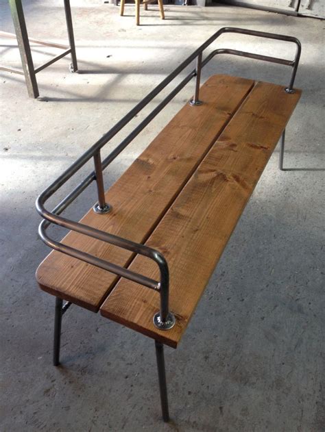 Indoor Bench Metal and Wood Industrial Modern Bench | Etsy in 2021 ...