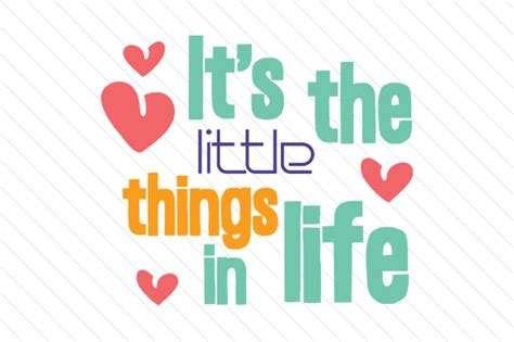 It's the Little Things in Life SVG Cut file by Creative Fabrica Crafts · Creative Fabrica