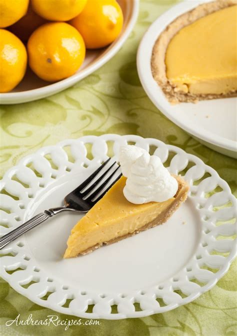 Meyer Lemon Pie with Shortbread Crust Recipe - Andrea Meyers