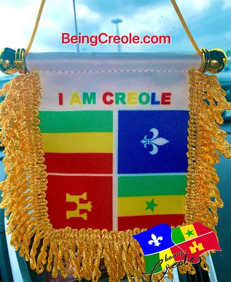 I Am Creole Mini Flag *Free shipping – BEING CREOLE